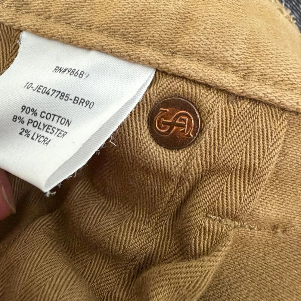 Todd Snyder Mens Straight Fit Stretch 5-Pocket Pants 35 Brown Academia Preppy
